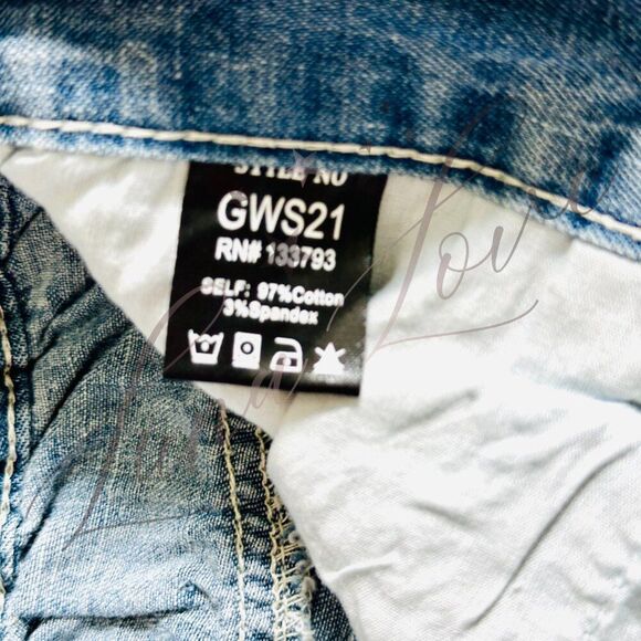 POL Clothing Floral Patchwork Eyelet Ruffle Denim Maxi Skirt NEW! - Picture 11 of 13